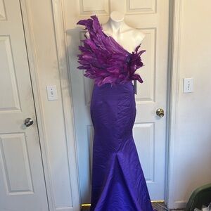 Purple prom dress